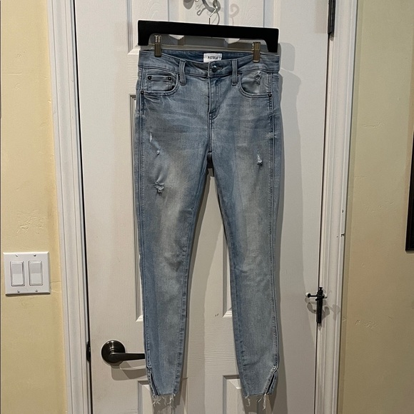 pistola Denim - Pistola Light Blue Distressed Skinny Jeans